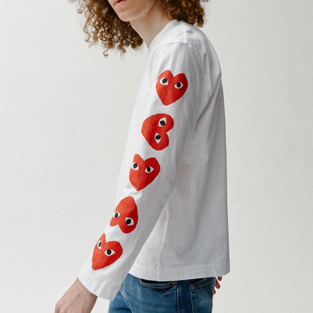 Comme des Garçons Play Crewneck Long-Sleeved T-Shirt